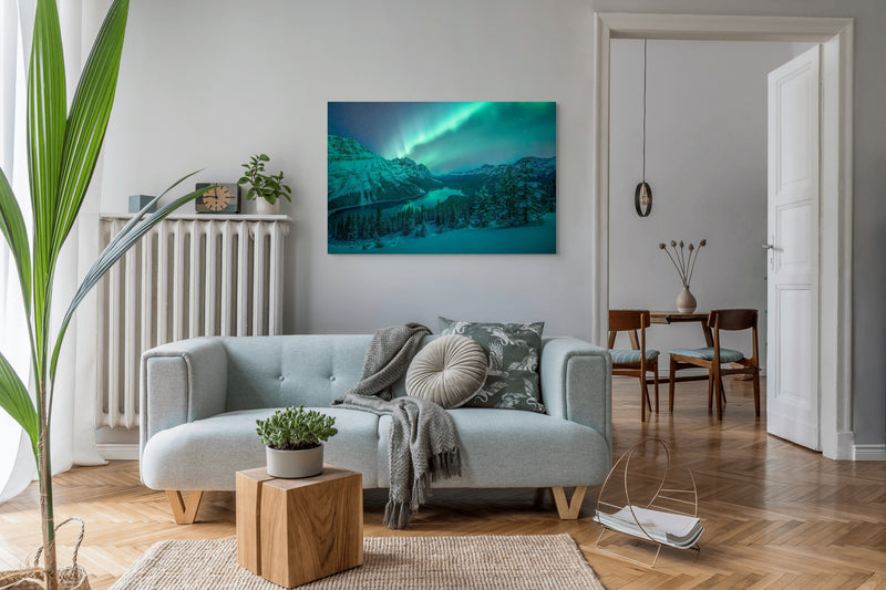 Aurora Over Peyto Lake