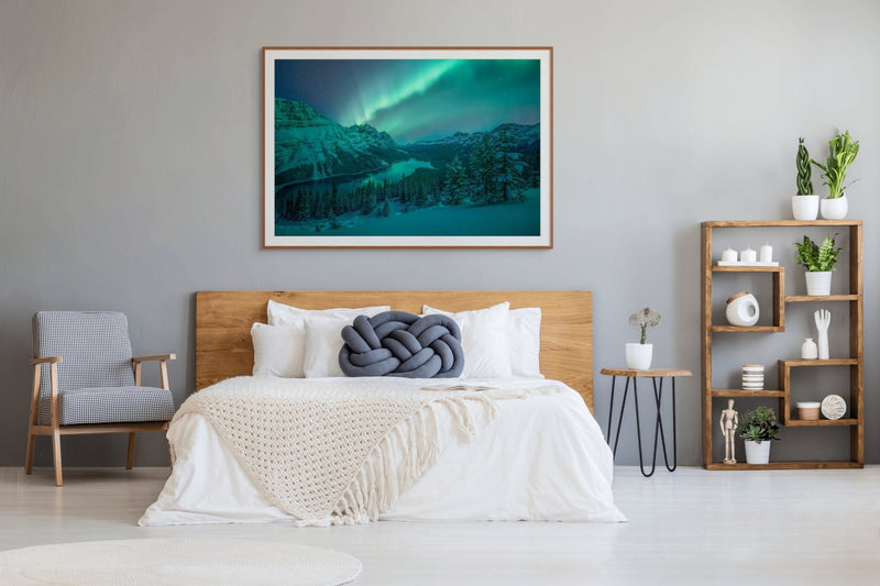 Aurora Over Peyto Lake - James Andrew Fine Art Landscapes