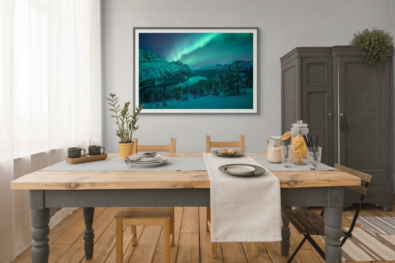 Aurora Over Peyto Lake - James Andrew Fine Art Landscapes