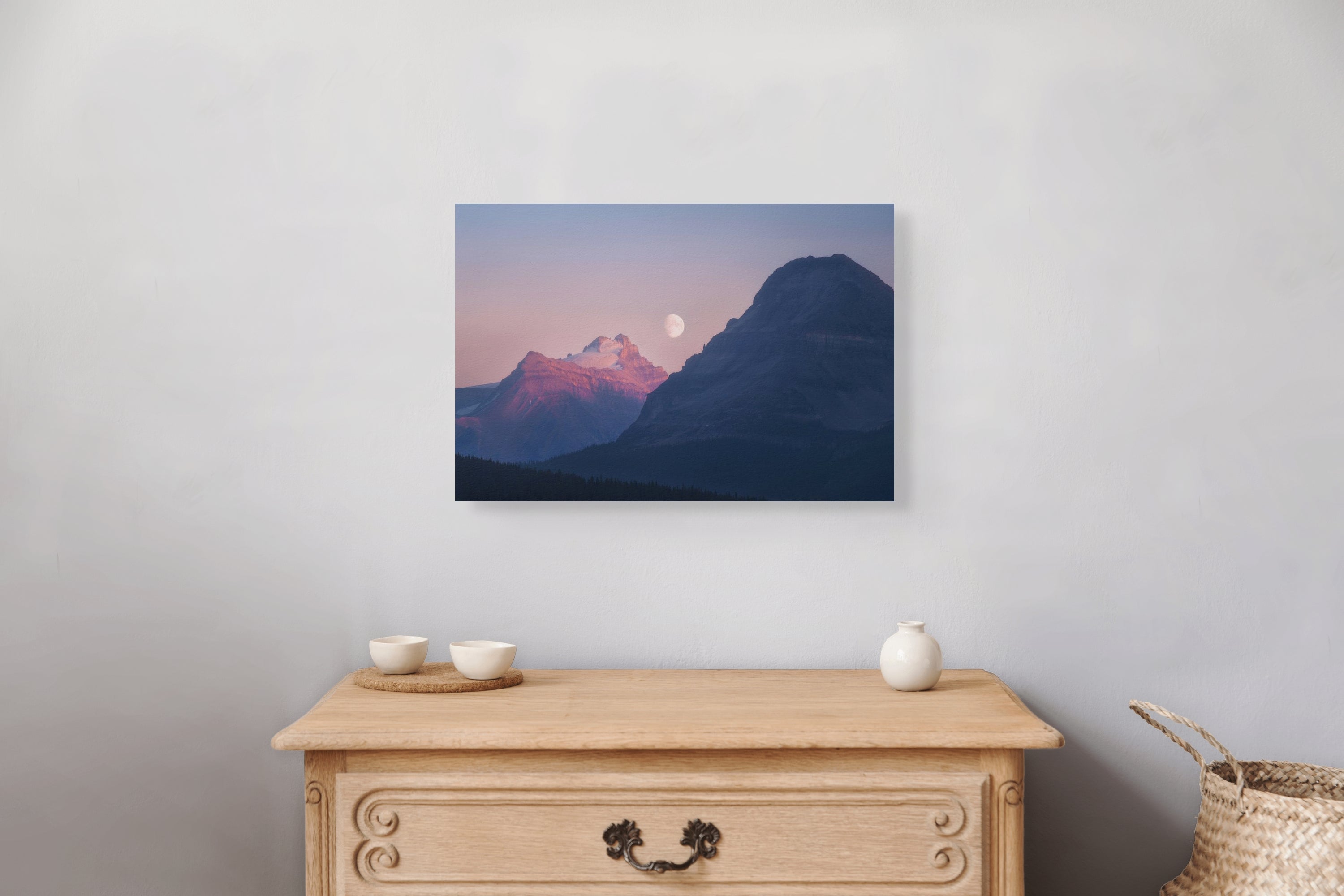 Between Night and Day 12x18 fine art print on wall — Canadian Rockies landscape photography by James Andrew