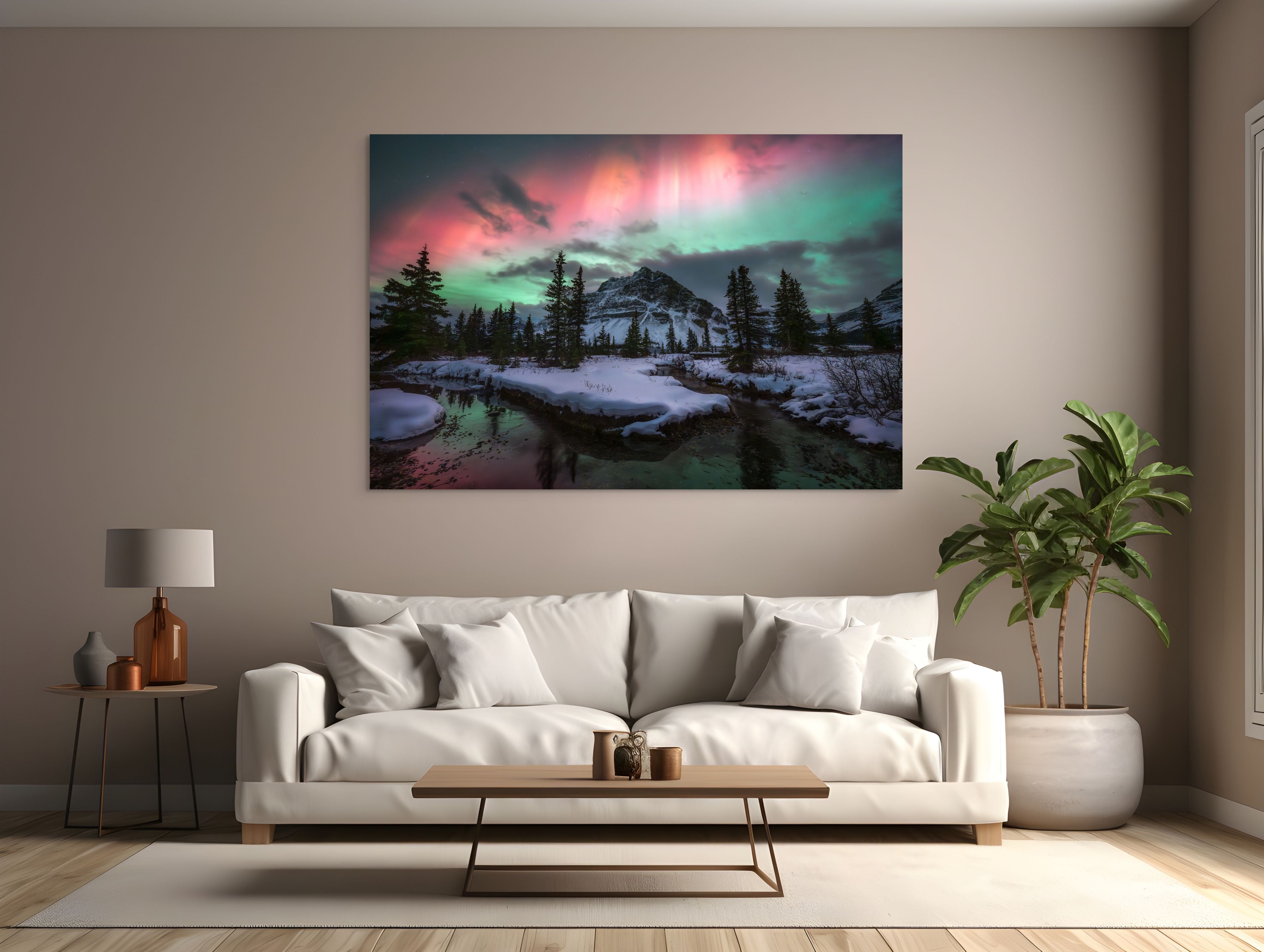 Aurora Over Bow Lake