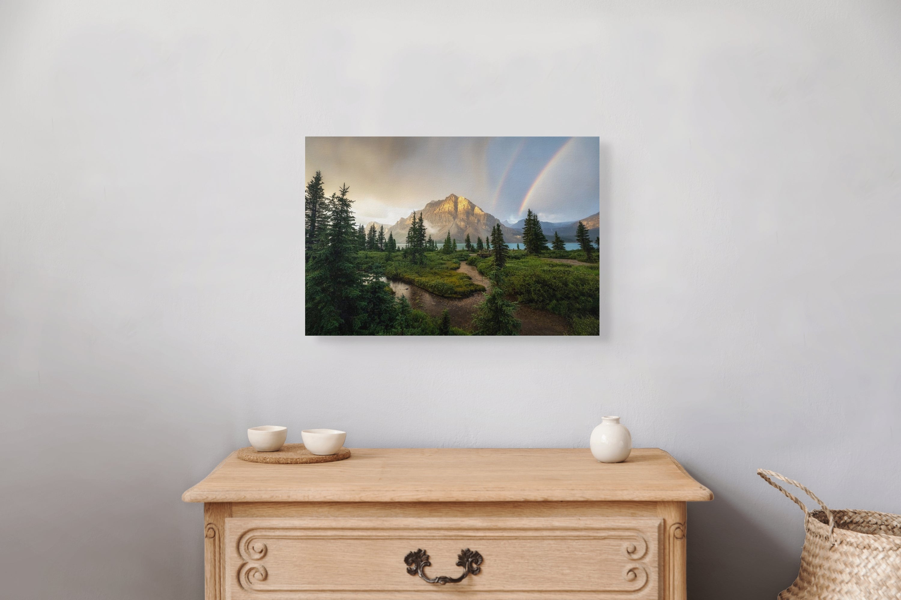 Chromatic Majesty 12x18 fine art print on wall — Canadian Rockies landscape photography by James Andrew Fine Art