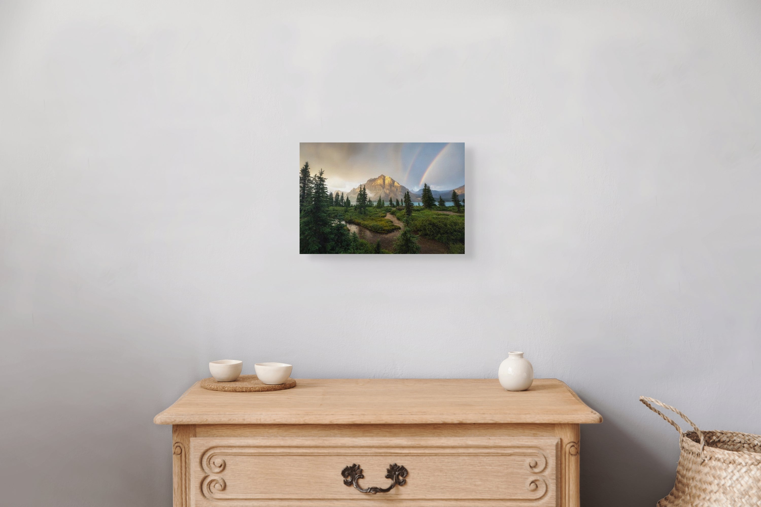 Chromatic Majesty 8x12 fine art print on wall — Alberta dramatic sky landscape photography by James Andrew