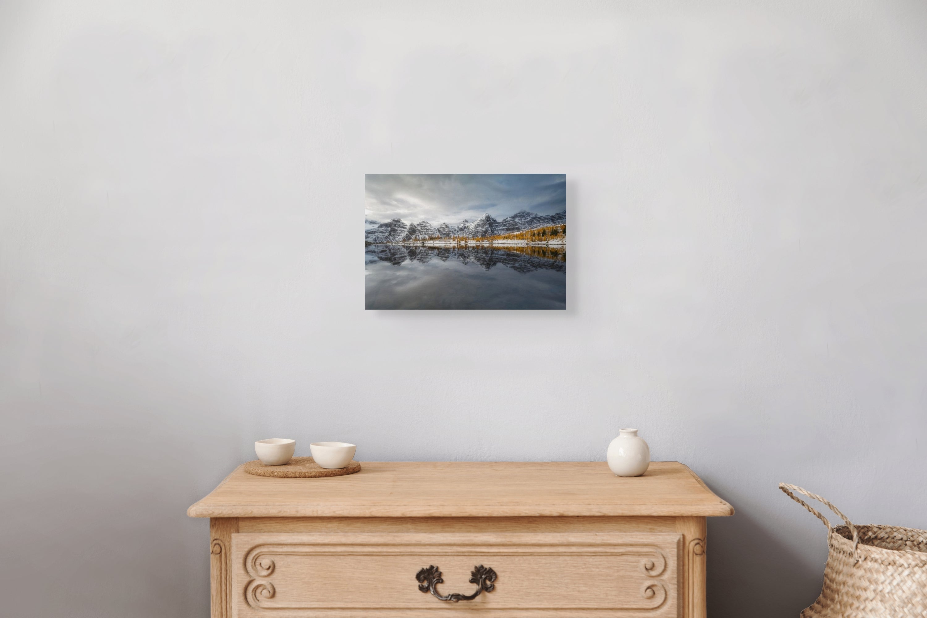 Valley of 10 Peaks 8x12 fine art print on wall — Canadian Rockies landscape photography by James Andrew