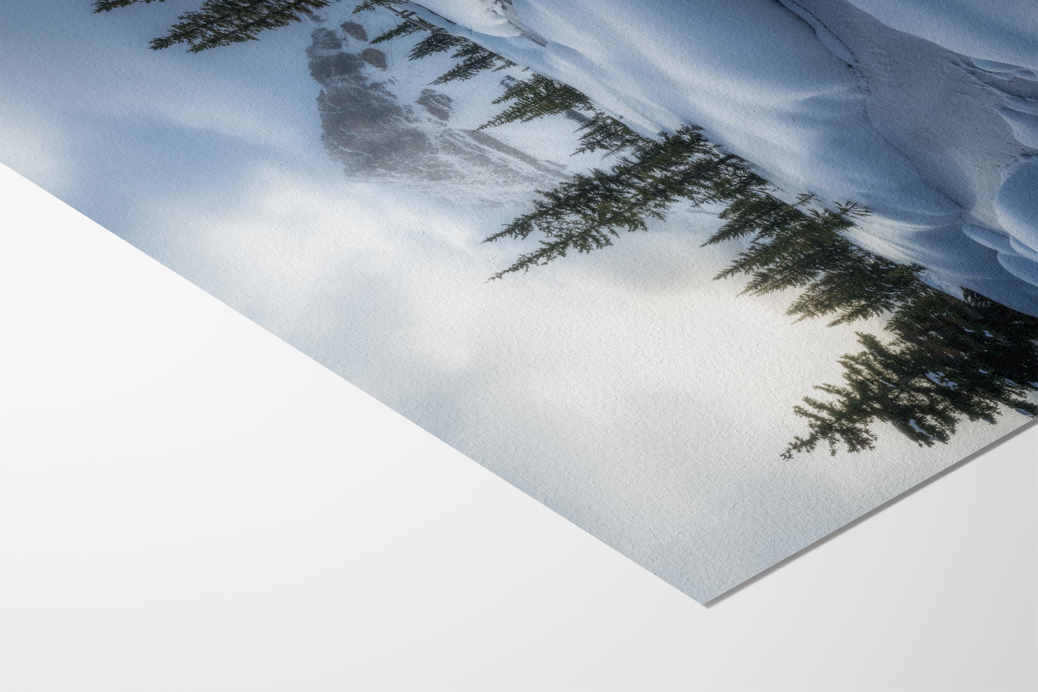 Winter Passage archival fine art paper texture detail — museum quality Canadian Rockies print by James Andrew