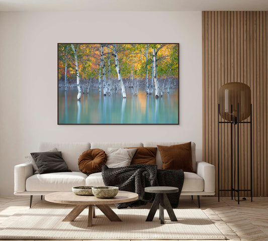 Sunken Color - Floating Frame Canvas