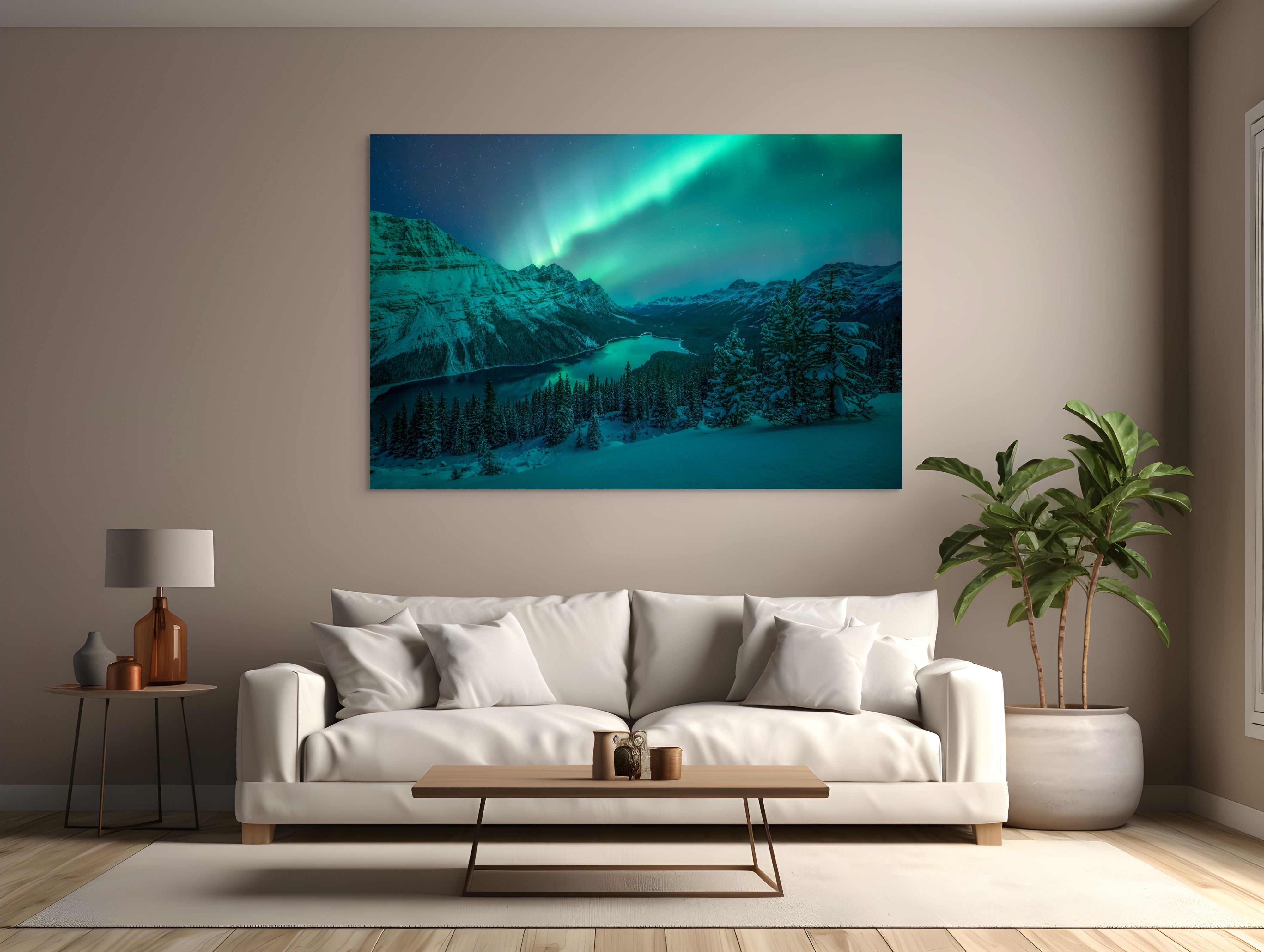 Aurora Over Peyto Lake