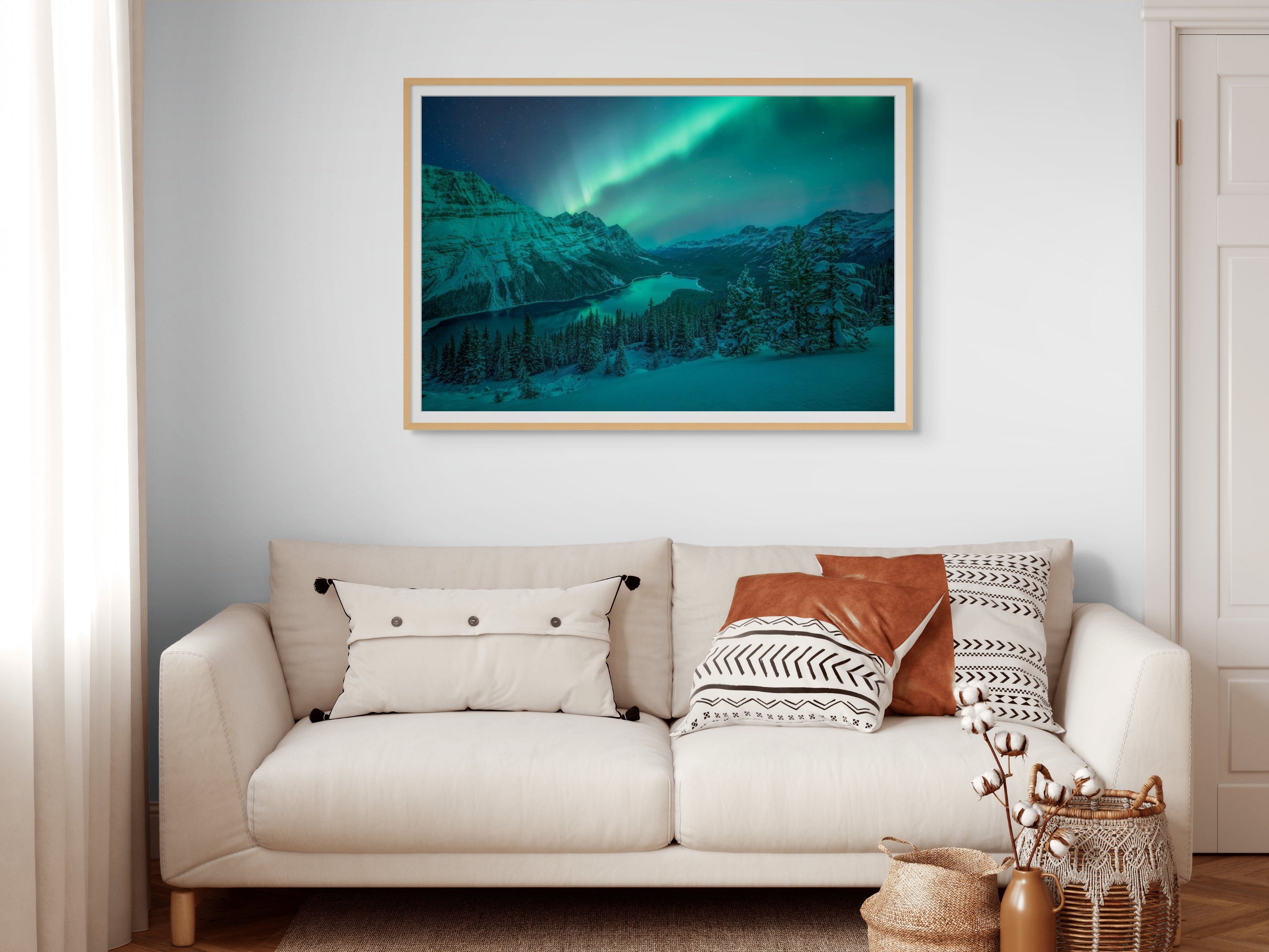 Aurora Over Peyto Lake