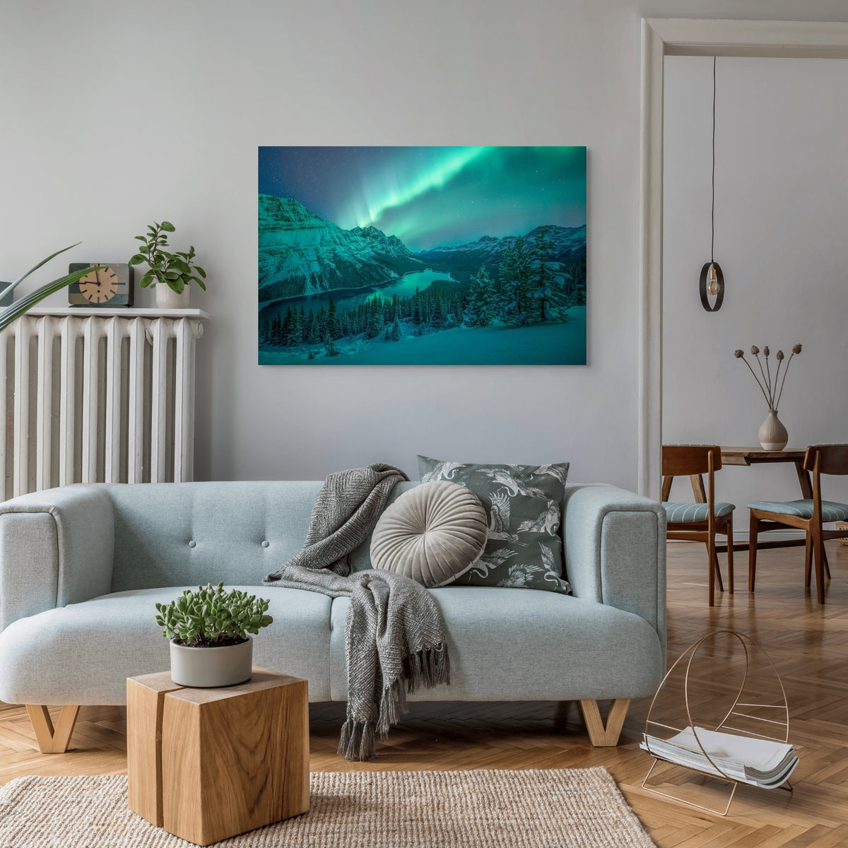 Aurora Over Peyto Lake
