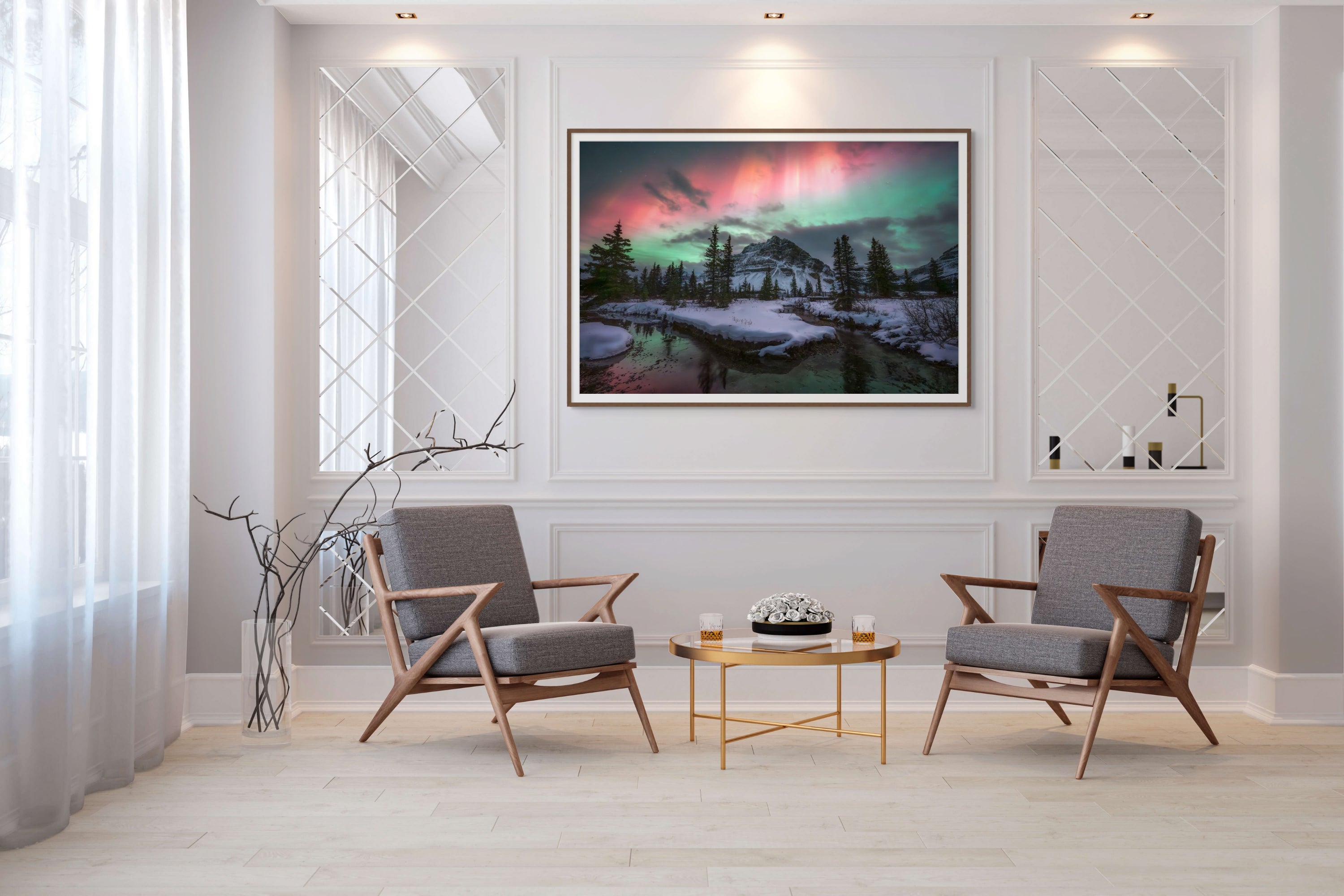 Aurora Over Bow Lake