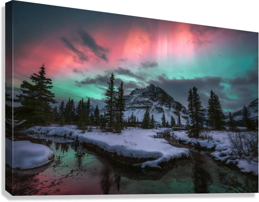 Aurora Over Bow Lake - James Andrew Fine Art Landscapes