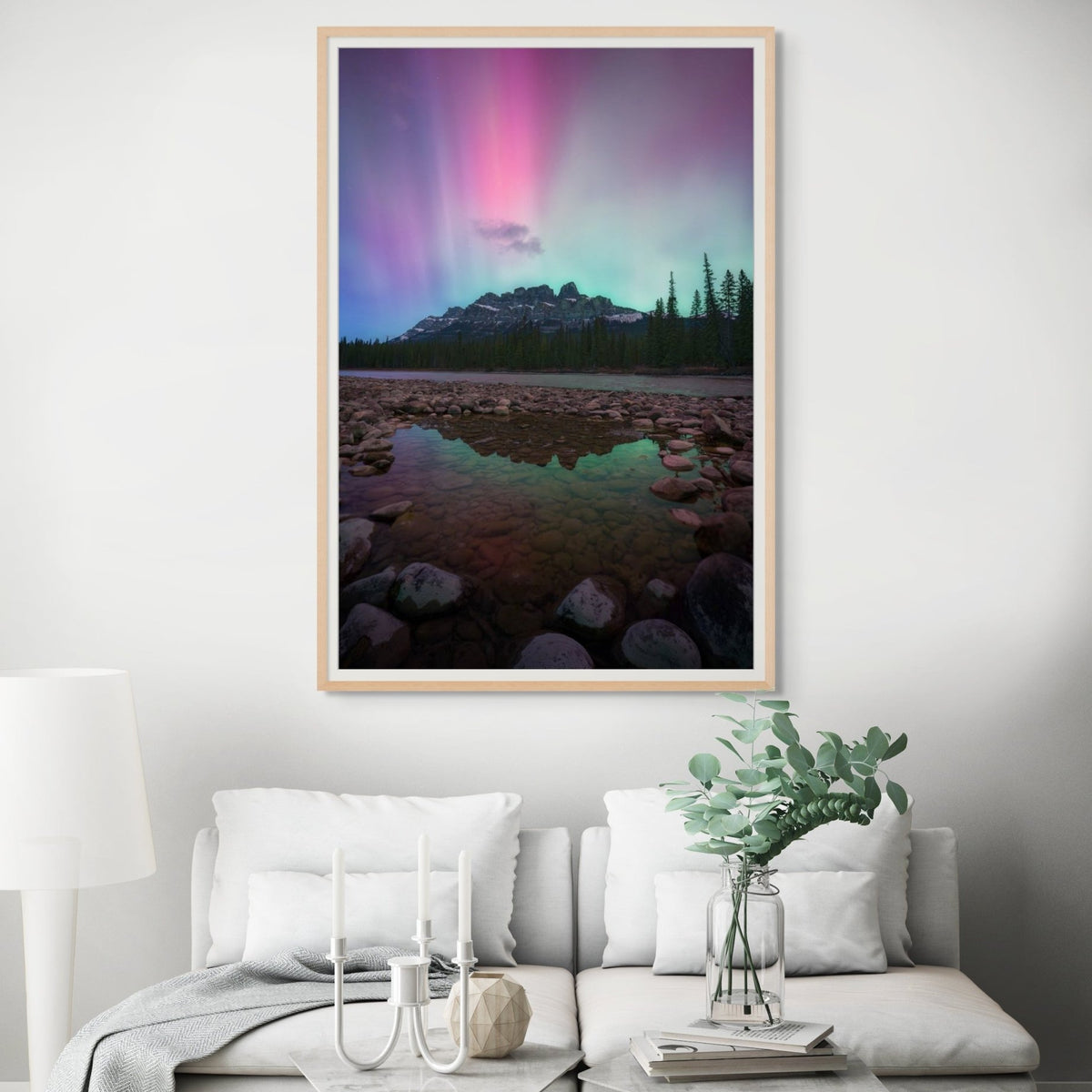 Aurora Over Castle Mountain - James Andrew Fine Art Landscapes