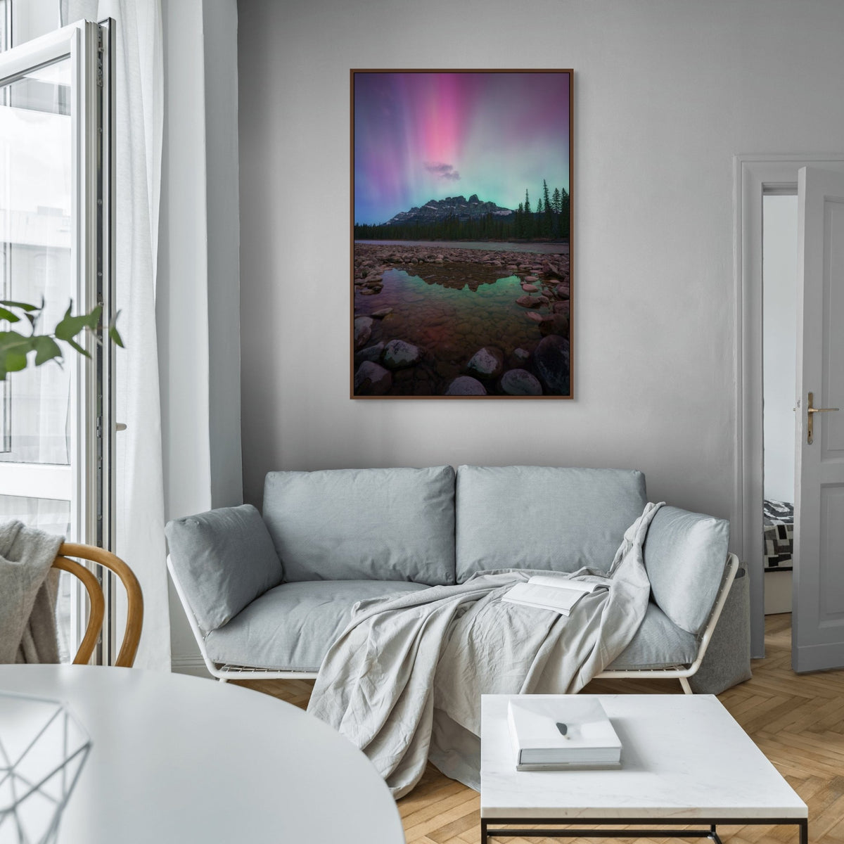 Aurora Over Castle Mountain - James Andrew Fine Art Landscapes