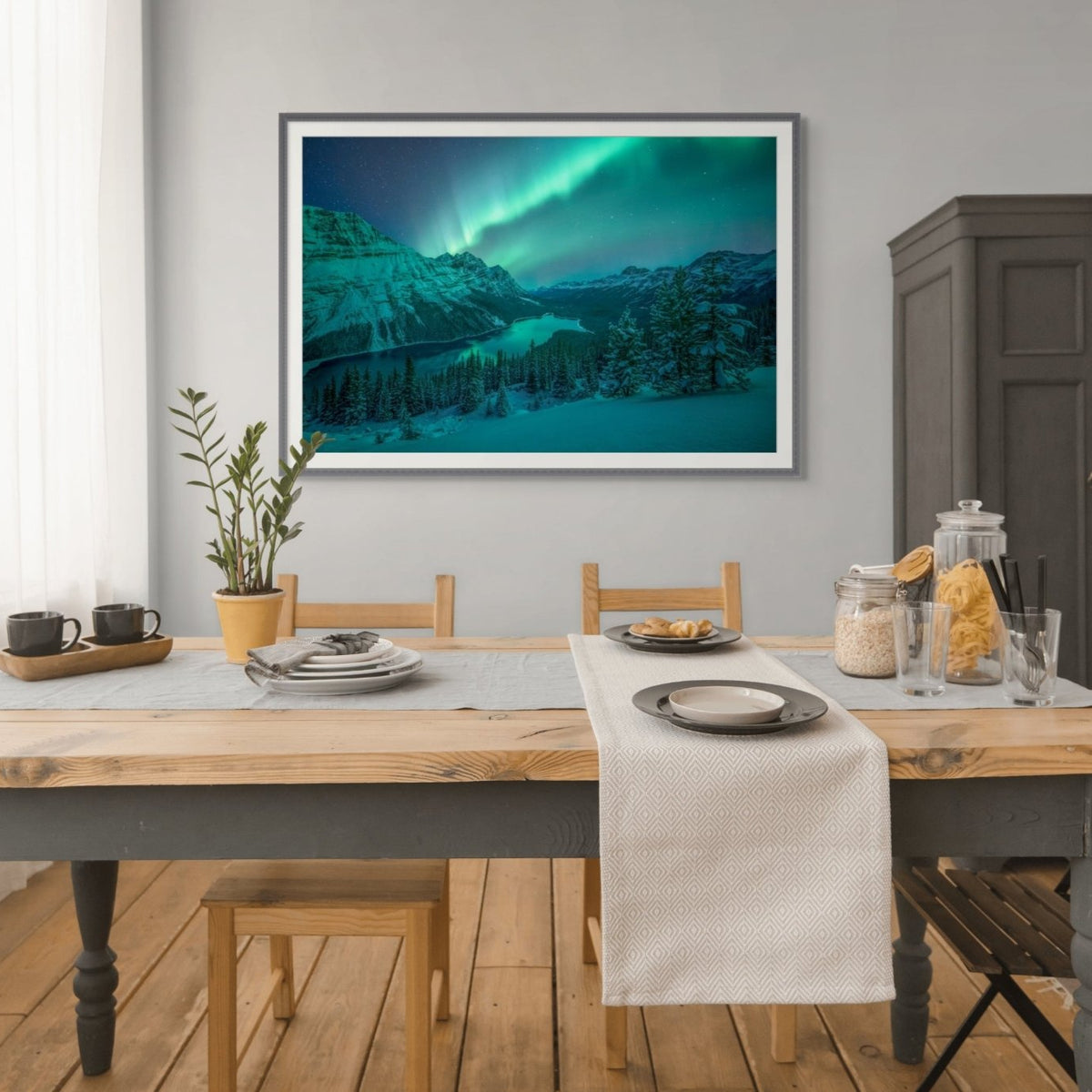 Aurora Over Peyto Lake - James Andrew Fine Art Landscapes