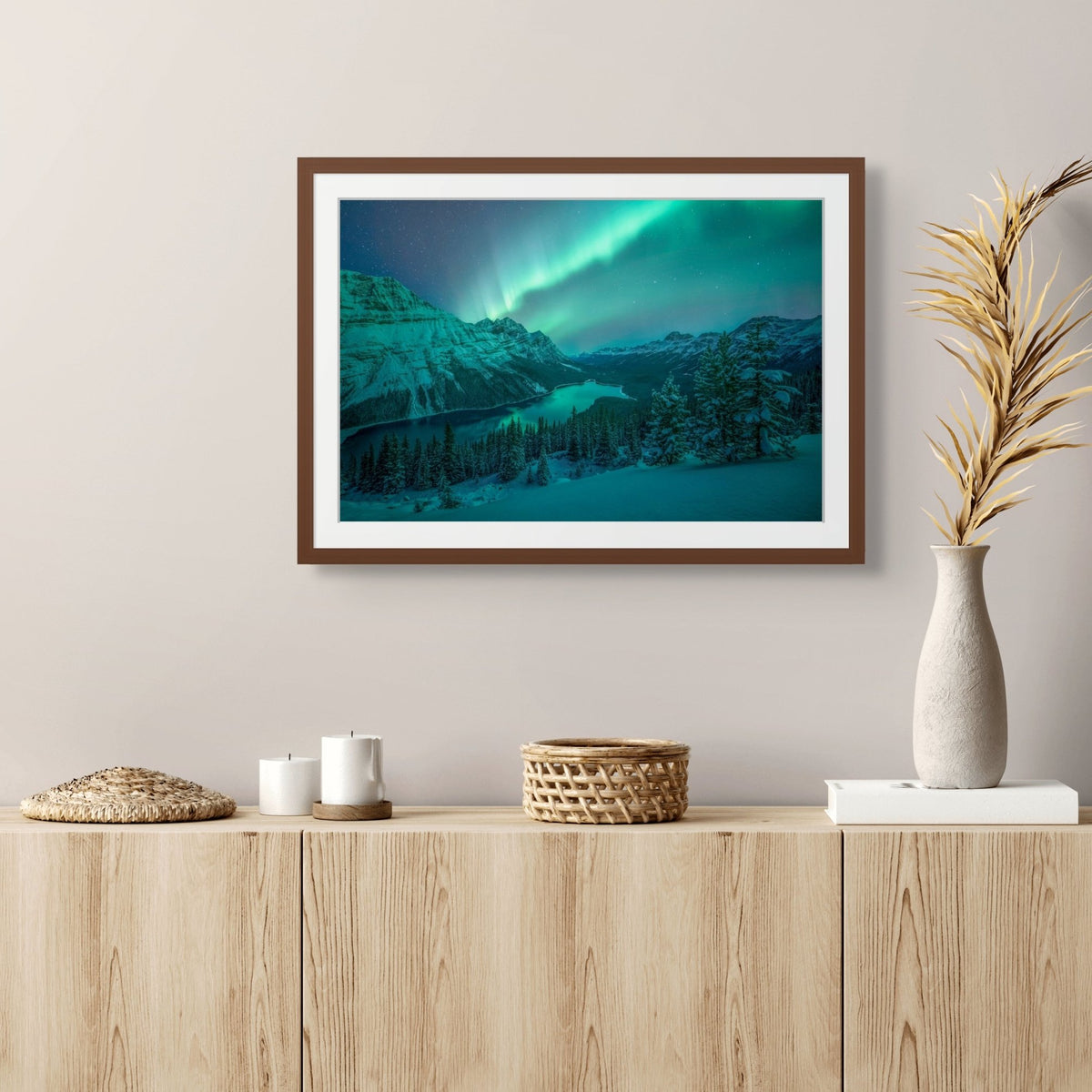 Aurora Over Peyto Lake - James Andrew Fine Art Landscapes