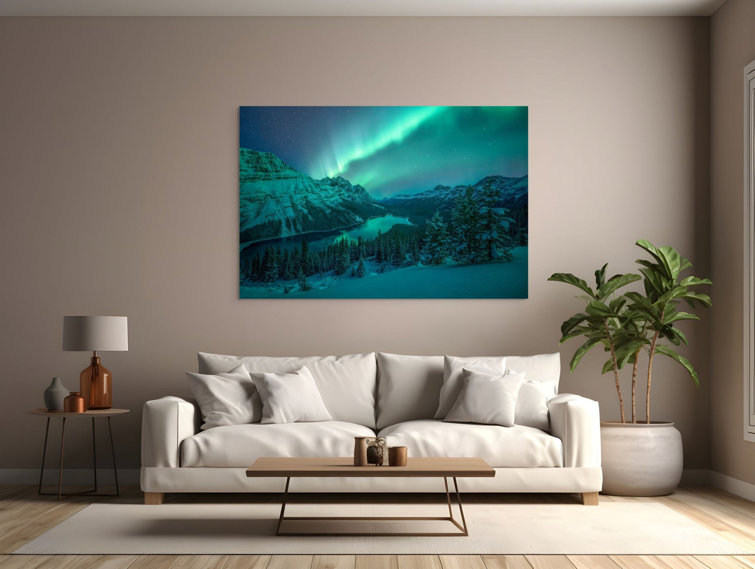 Aurora Over Peyto Lake - Acrylic Print - James Andrew Fine Art Landscapes