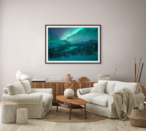 Aurora Over Peyto Lake - Limited Edition Museum Quality Print - James Andrew Fine Art Landscapes