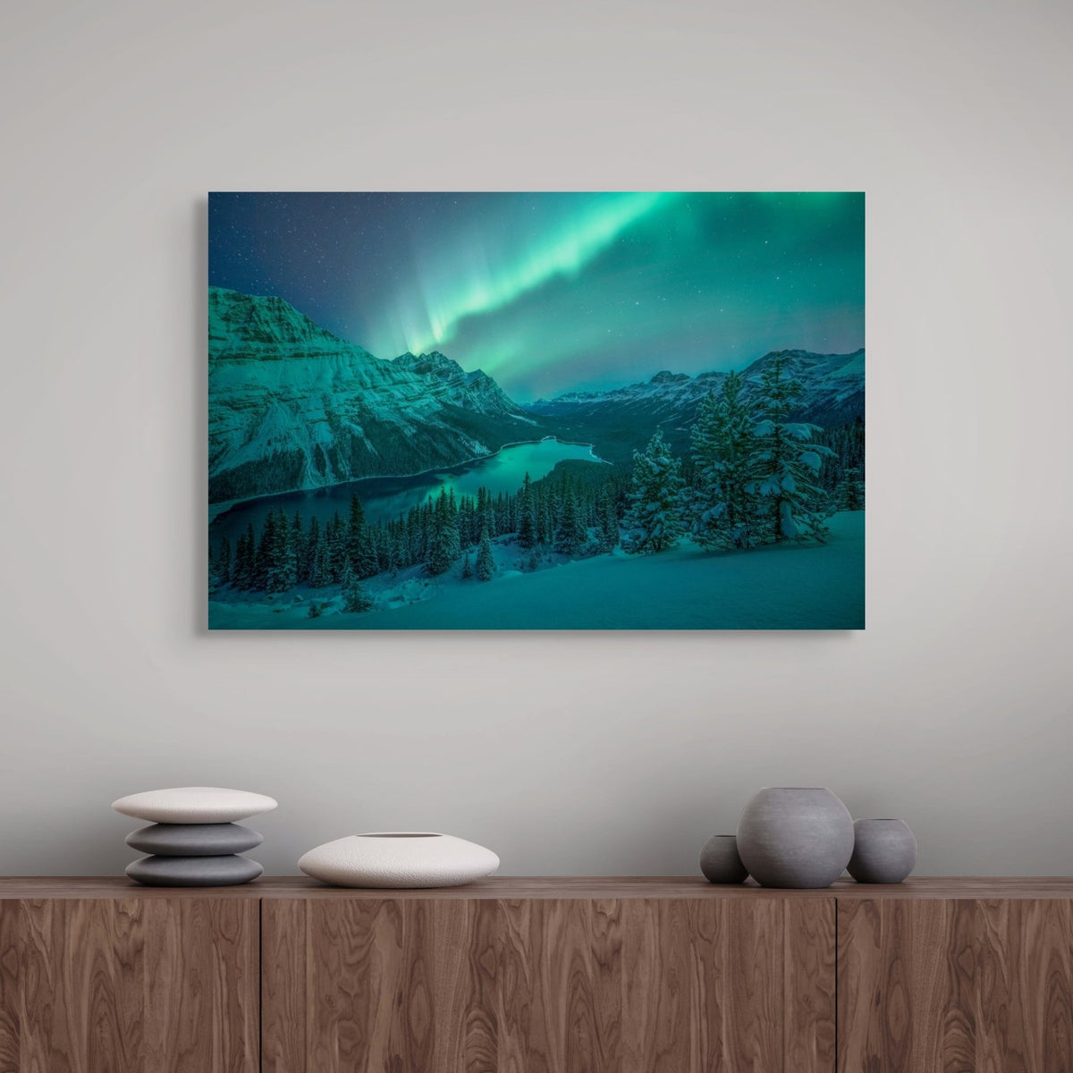 Aurora Over Peyto Lake - Poster Print - James Andrew Fine Art Landscapes