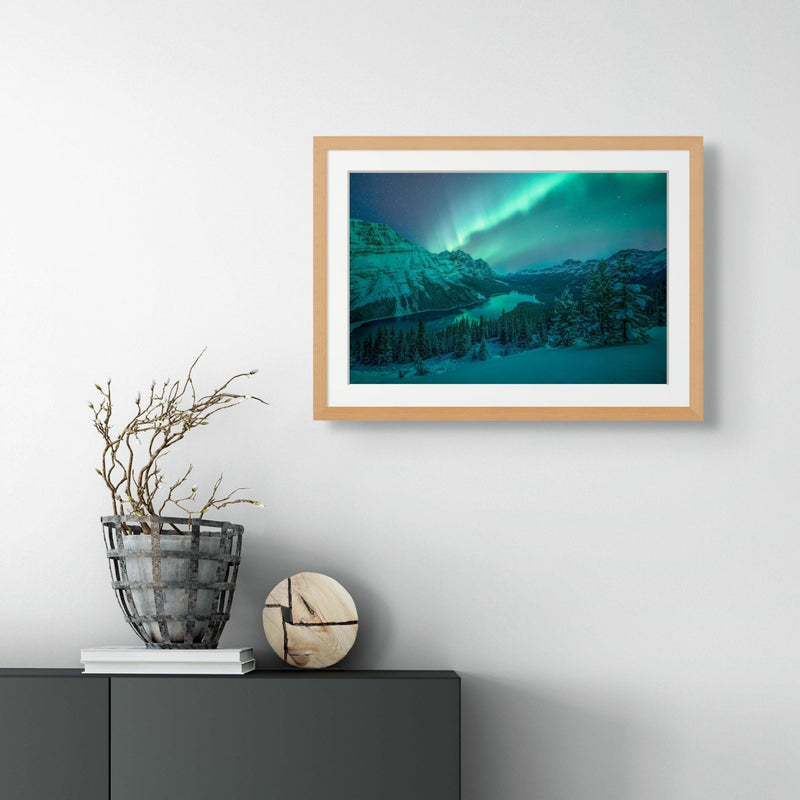 Aurora Over Peyto Lake - Starter Print - James Andrew Fine Art Landscapes