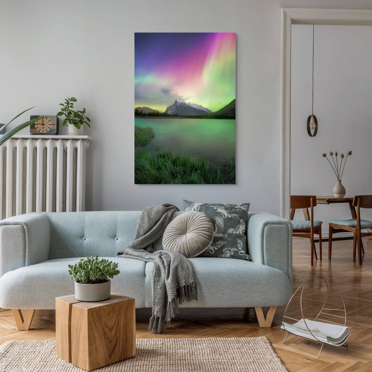 Aurora Over Vermilion Lakes - James Andrew Fine Art Landscapes