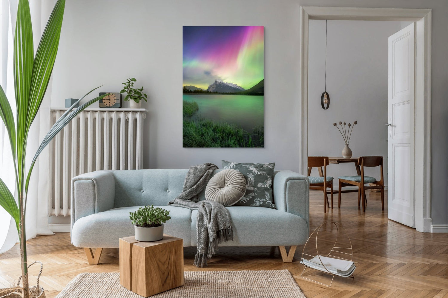 Aurora Over Vermilion Lakes - James Andrew Fine Art Landscapes