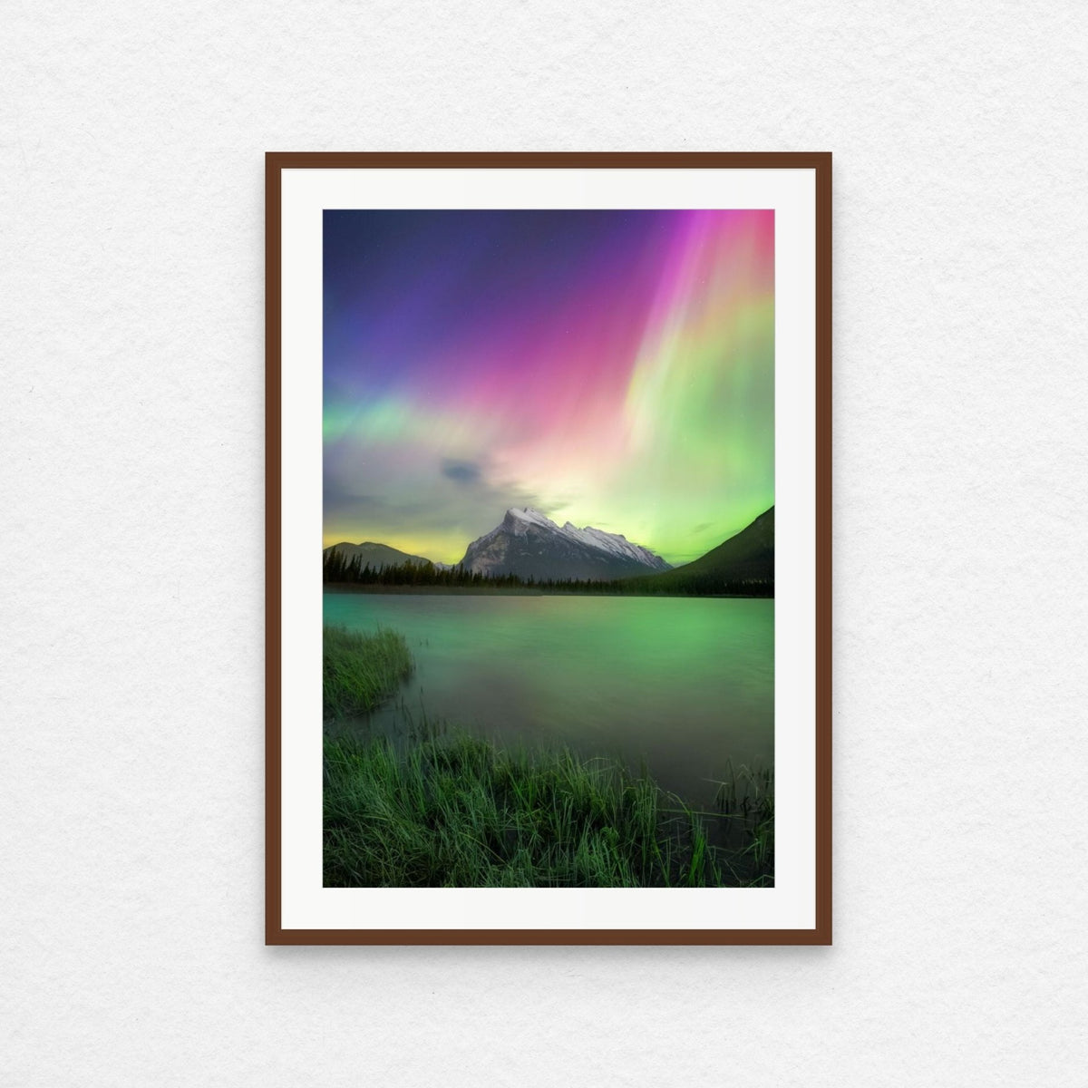 Aurora Over Vermilion Lakes - James Andrew Fine Art Landscapes