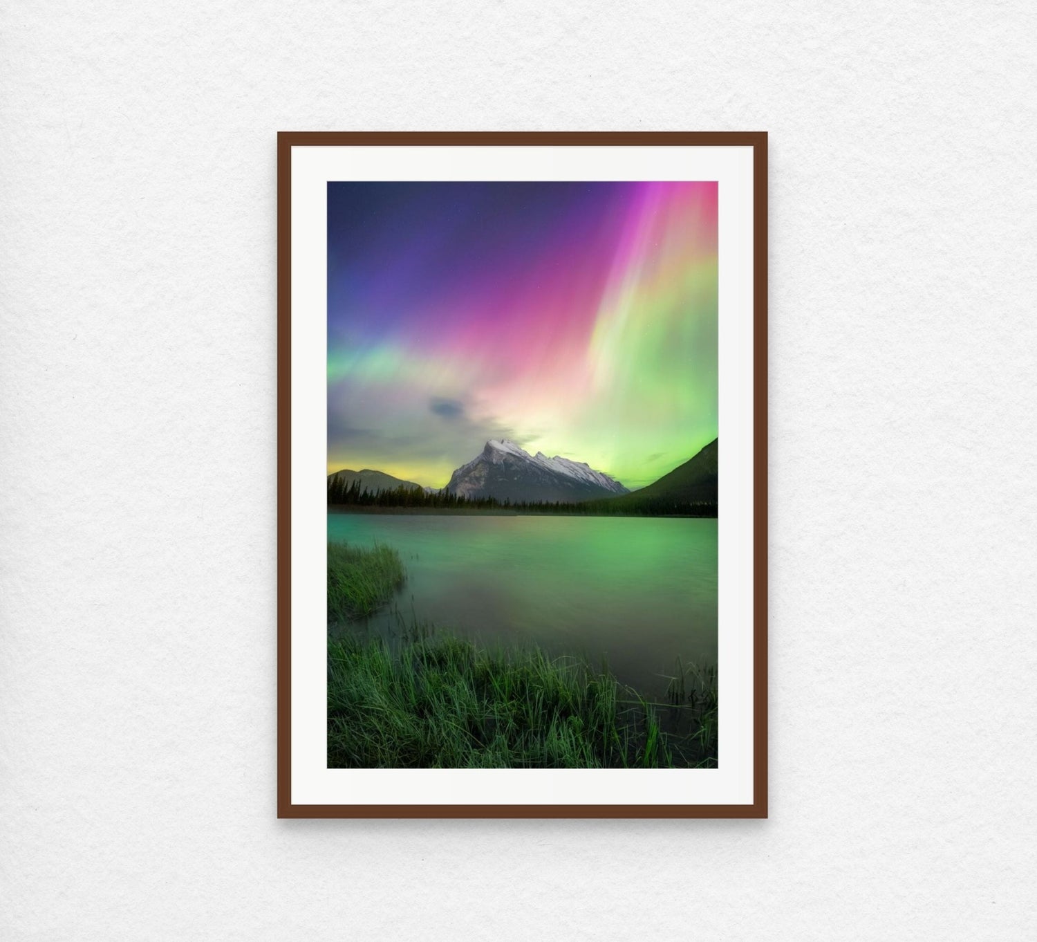 Aurora Over Vermilion Lakes - James Andrew Fine Art Landscapes