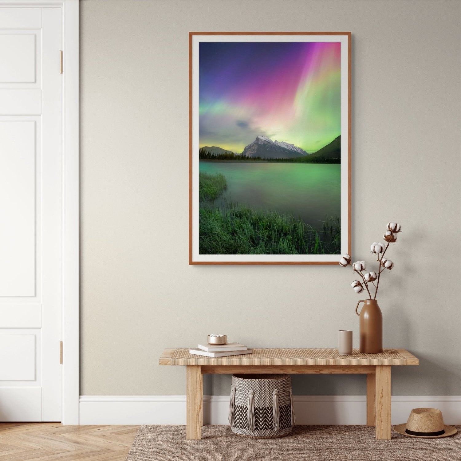 Aurora Over Vermilion Lakes - James Andrew Fine Art Landscapes