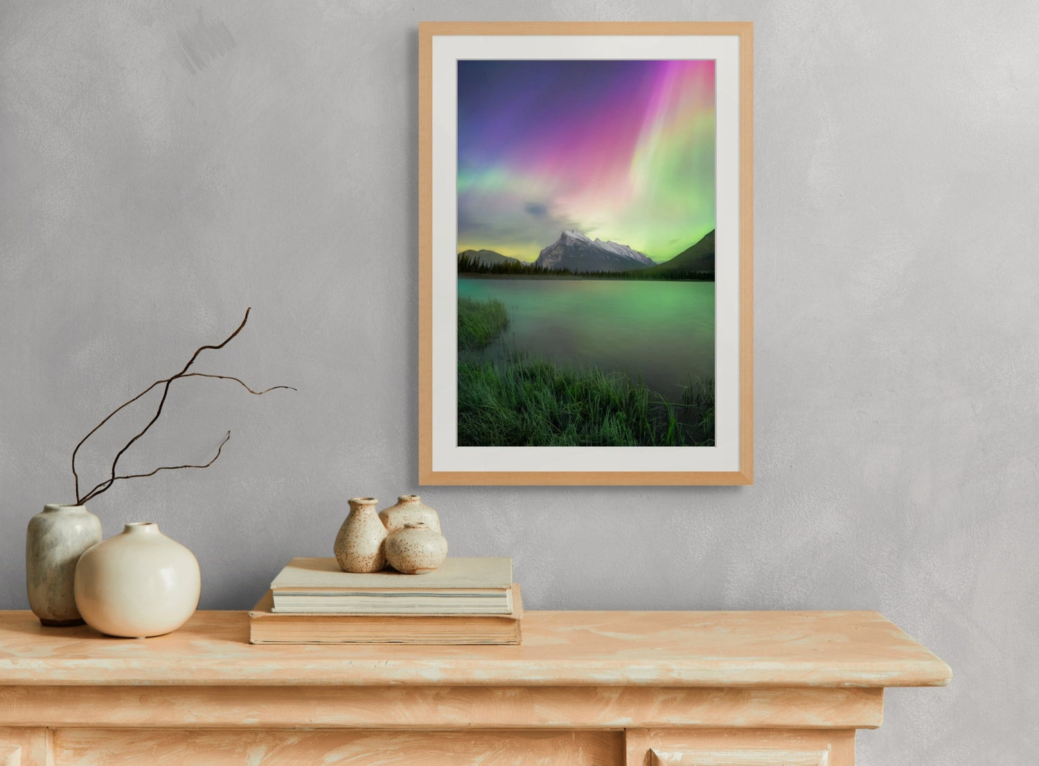 Aurora Over Vermilion Lakes - James Andrew Fine Art Landscapes