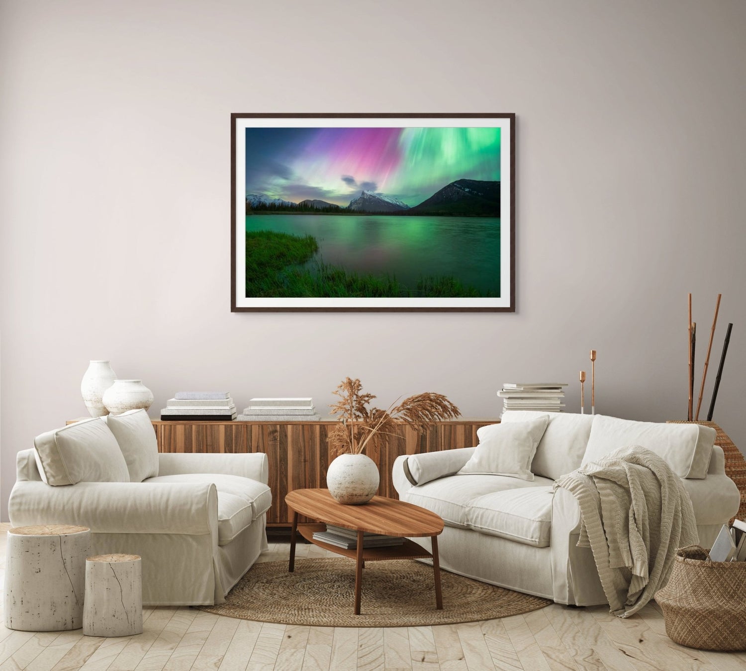 Aurora Over Vermilion Lakes - Limited Edition Museum Quality Print - James Andrew Fine Art Landscapes