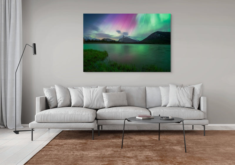 Aurora Over Vermilion Lakes - Open Edition - James Andrew Fine Art Landscapes