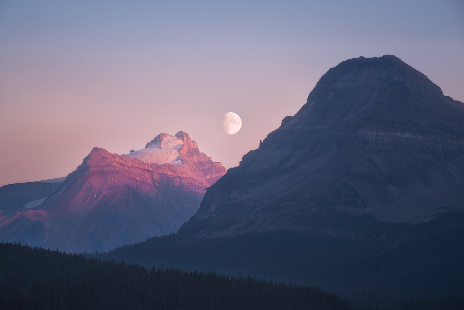 Bow Moonset - James Andrew Fine Art Landscapes