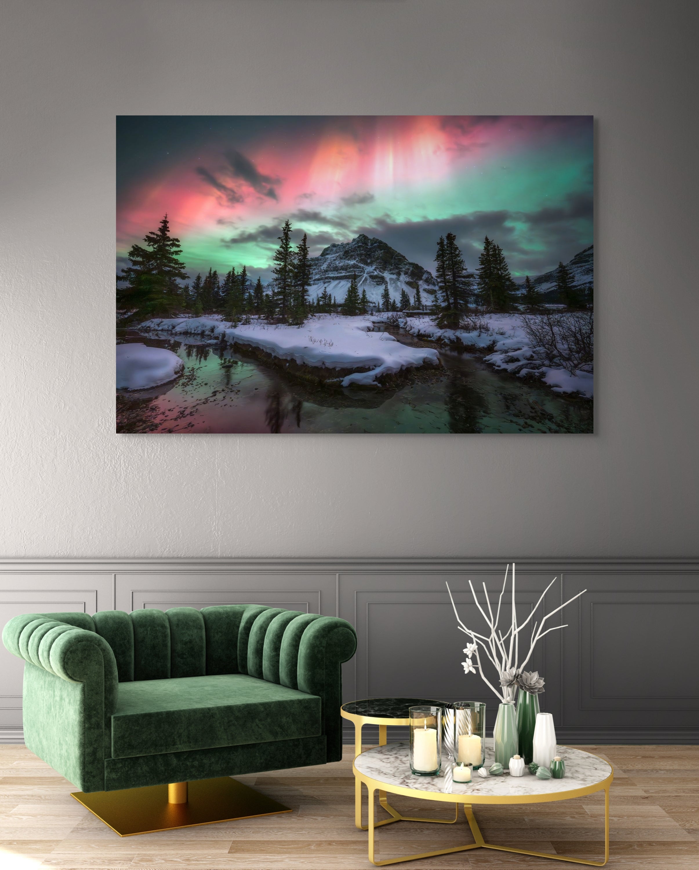 Aurora Over Bow Lake