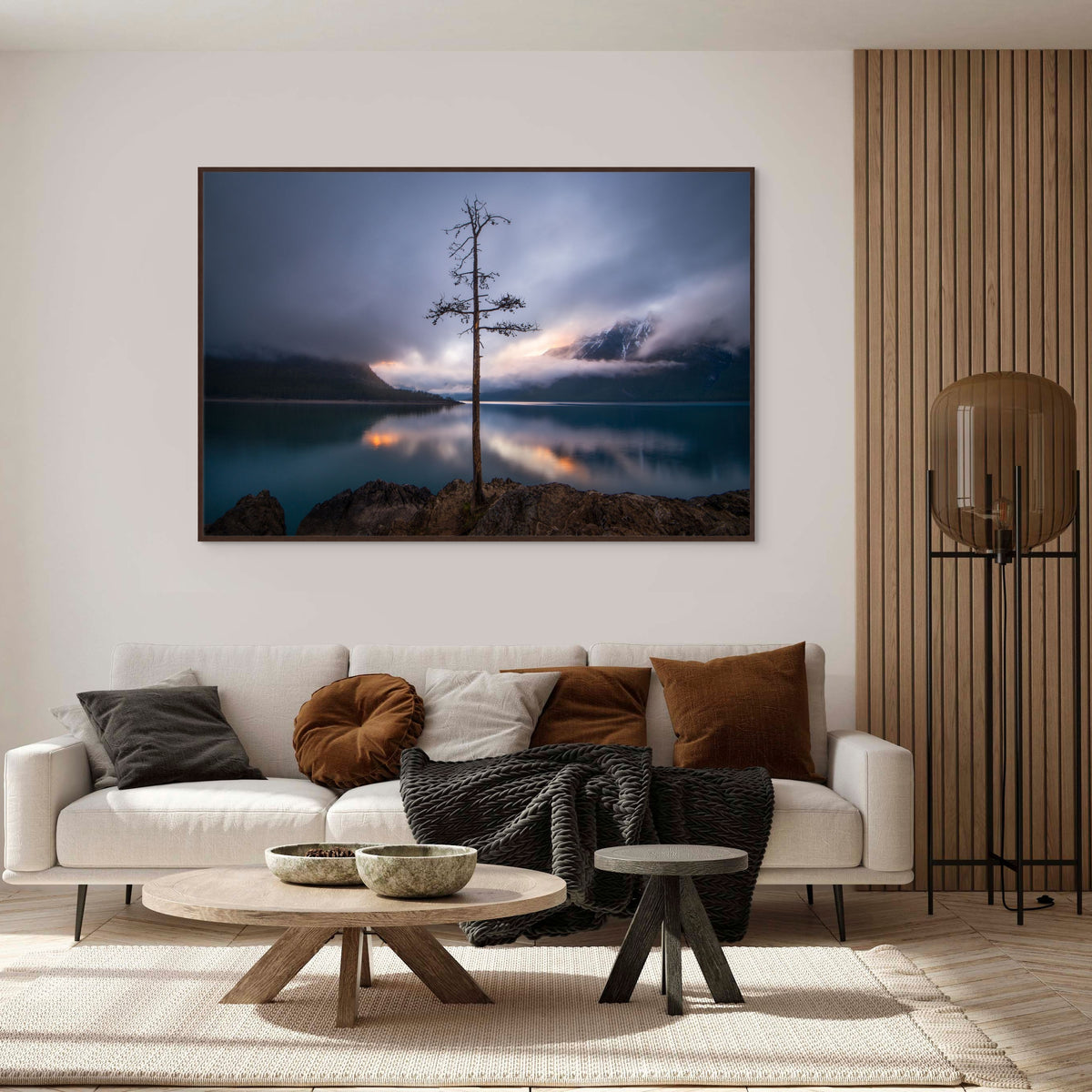 The Lone Tree - Floating Frame Canvas