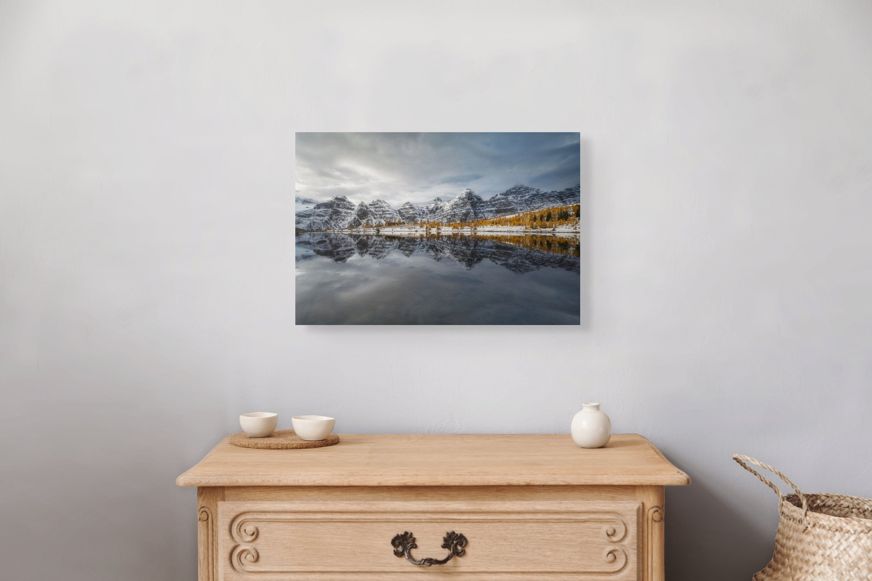 Valley of 10 Peaks 12x18 fine art print on wall — Banff National Park wall art by James Andrew Fine Art