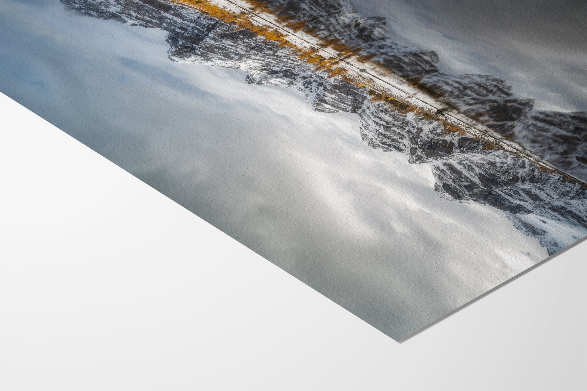 Valley of 10 Peaks archival fine art paper texture — museum quality Canadian Rockies print by James Andrew