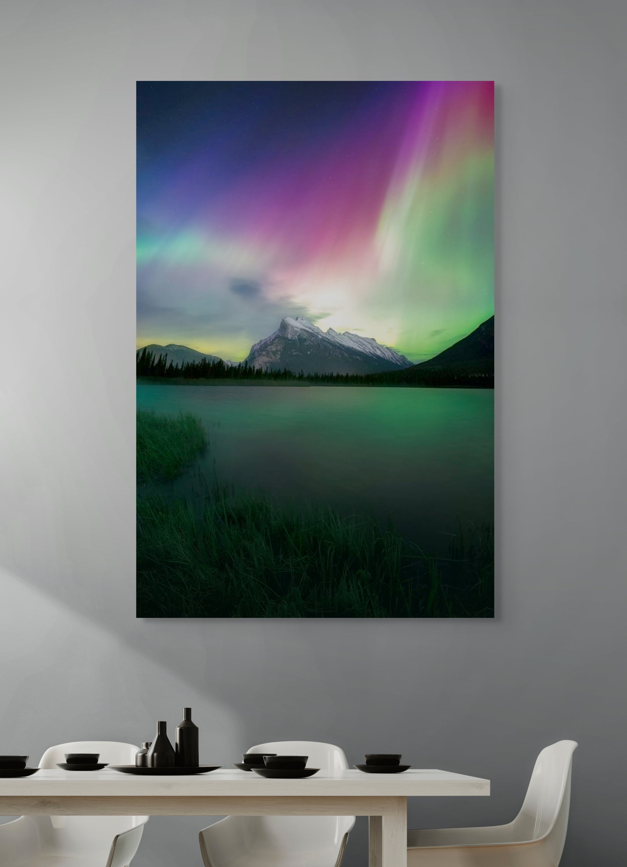 Aurora Over Vermilion Lakes