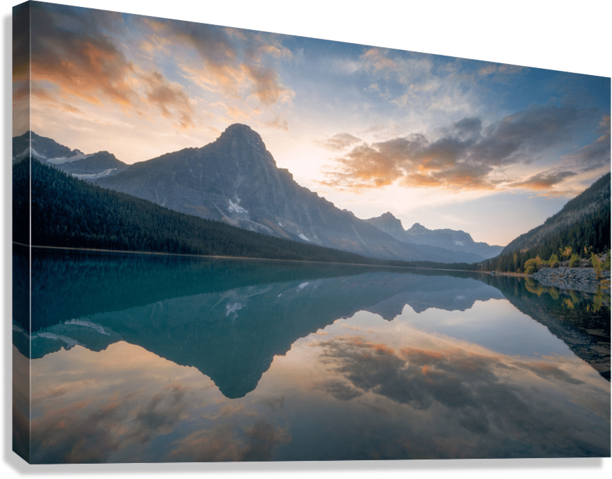 Waterfowl Lake - Floating Frame Canvas - James Andrew Fine Art Landscapes