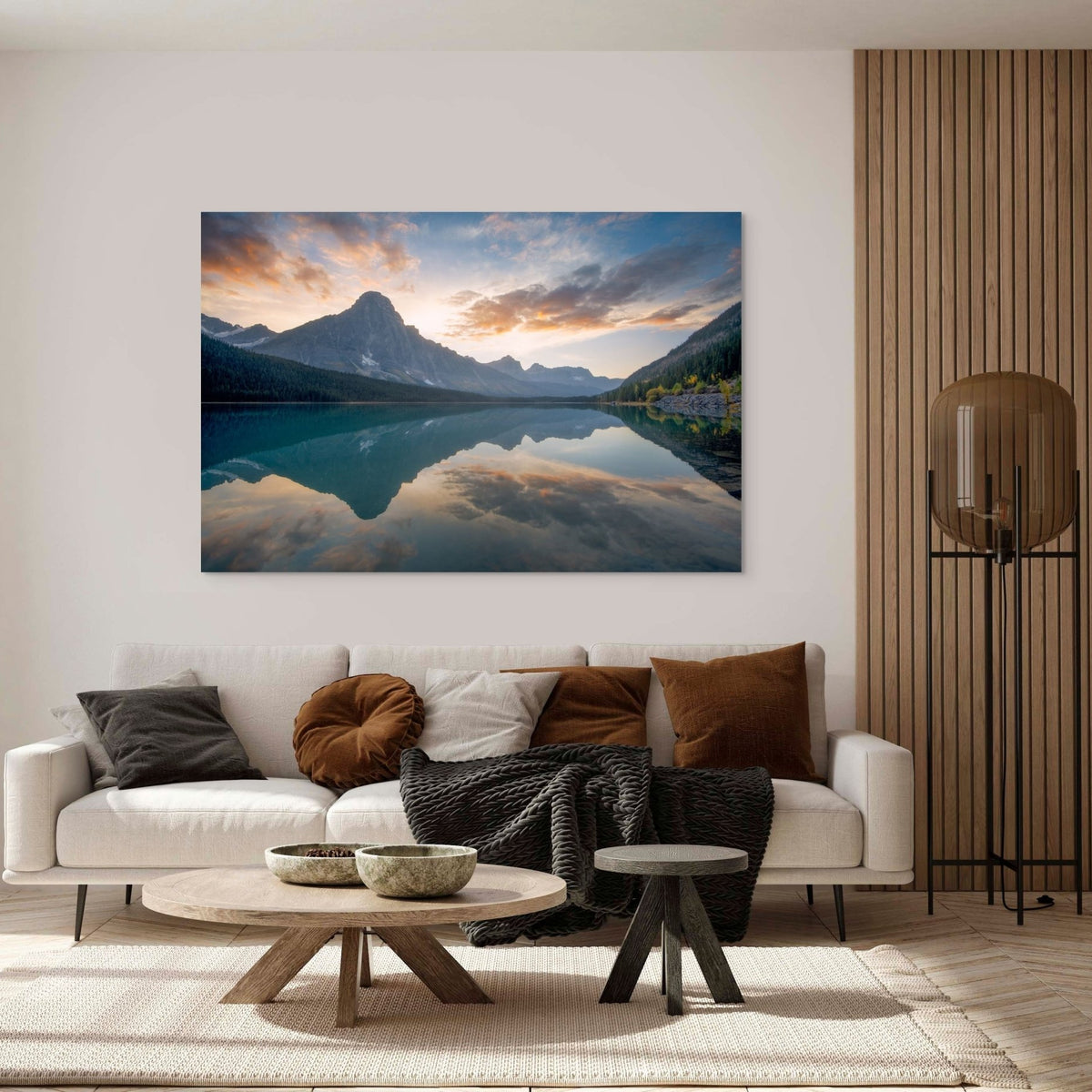 Waterfowl Lake - Floating Frame Canvas - James Andrew Fine Art Landscapes