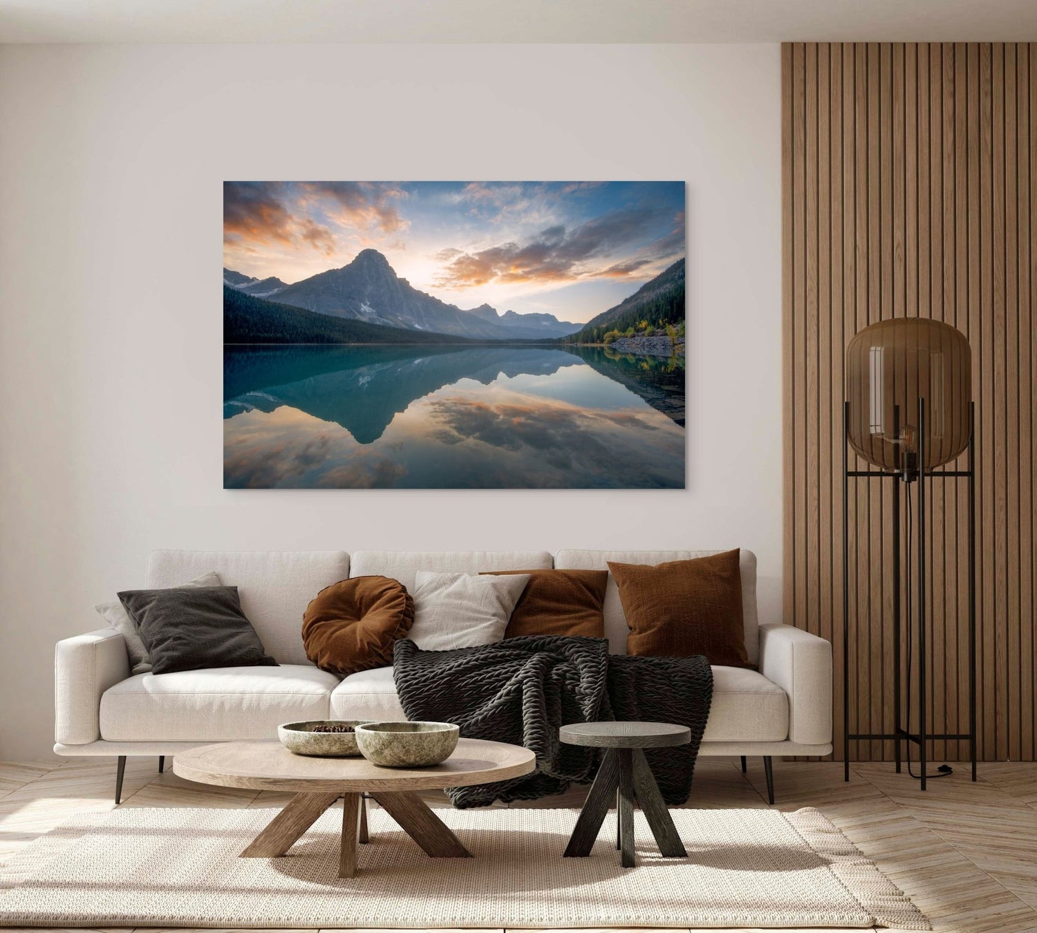 Waterfowl Lake - Floating Frame Canvas - James Andrew Fine Art Landscapes