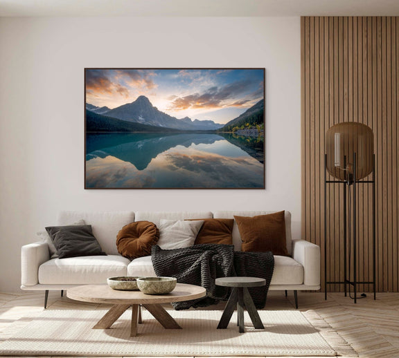 Waterfowl Lake - Floating Frame Canvas - James Andrew Fine Art Landscapes