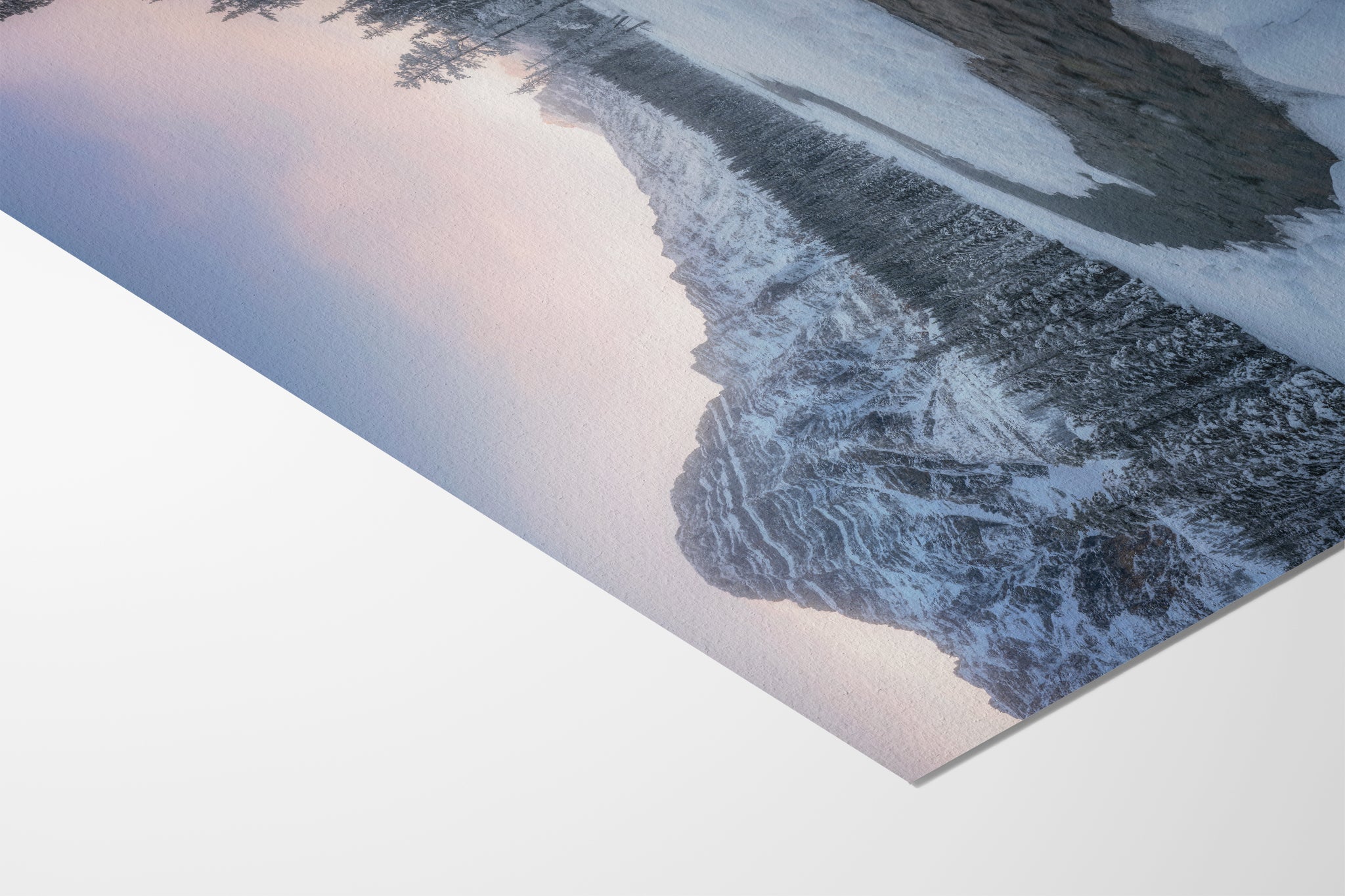 Winter's Path archival fine art paper texture detail — museum quality Alberta landscape print by James Andrew