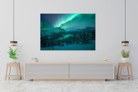 Aurora Over Peyto Lake - James Andrew fine art landscapes